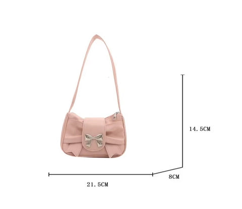 New Trendy Bow shoulder Handbag Casual Underarm Banquet Bag   CODE: KAR3736