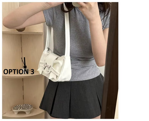 New Trendy Bow shoulder Handbag Casual Underarm Banquet Bag   CODE: KAR3736