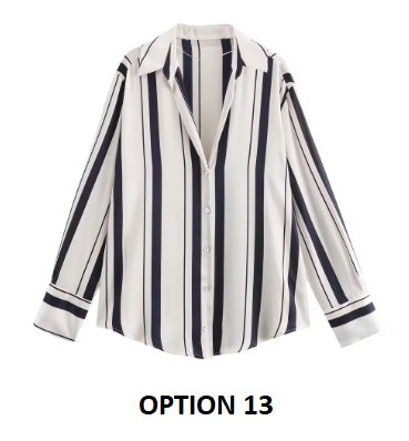 New Long Sleeve Loose Style Silk Texture Striped Shirt CODE: KAR3746