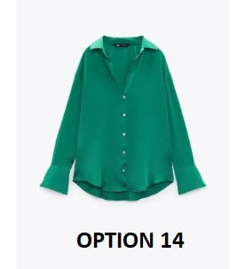 New Long Sleeve Loose Style Silk Texture Striped Shirt CODE: KAR3746