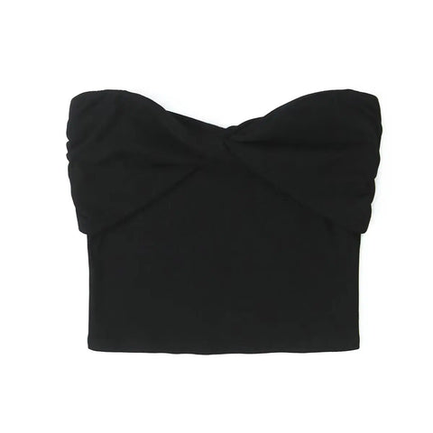 New Sexy Twisted Strapless Crop Top CODE: KAR3943