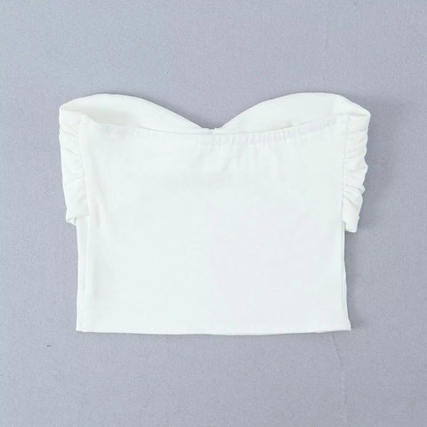 New Sexy Twisted Strapless Crop Top CODE: KAR3943