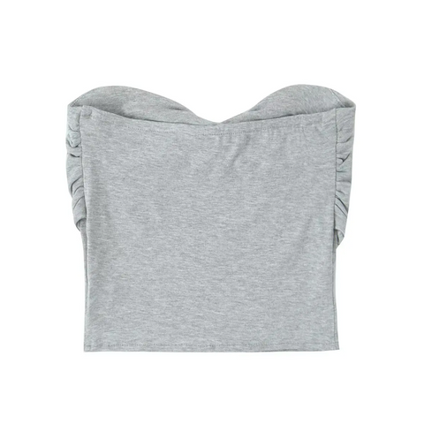 New Sexy Twisted Strapless Crop Top CODE: KAR3943