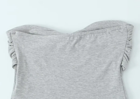 New Sexy Twisted Strapless Crop Top CODE: KAR3943