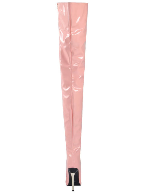 New Stiletto Patent Over The Knee High Heel Boots CODE: KAR4028