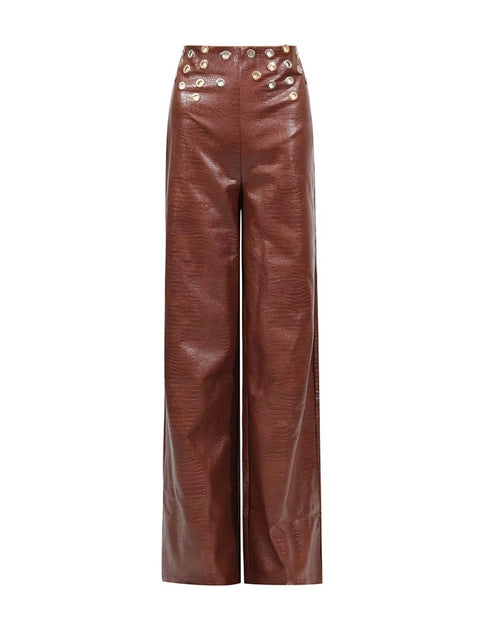 New V Neck Sleeveless High Waist Pant Set CODE: KAR4029