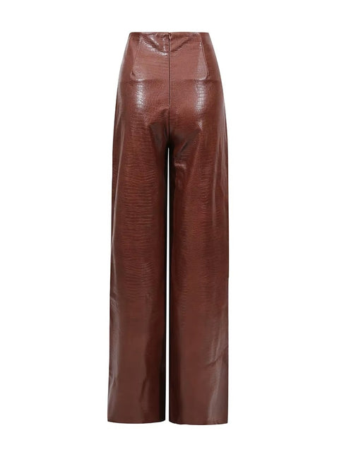 New V Neck Sleeveless High Waist Pant Set CODE: KAR4029