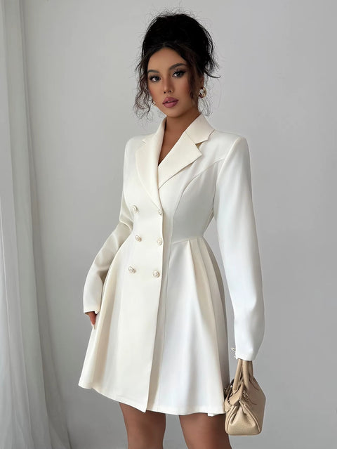 New Elegant Temperament Style Long Sleeve Short Dress CODE: KAR4031