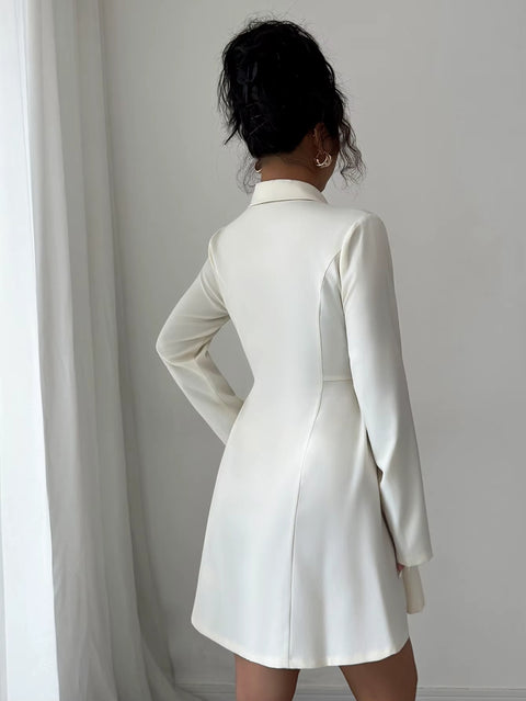 New Elegant Temperament Style Long Sleeve Short Dress CODE: KAR4031