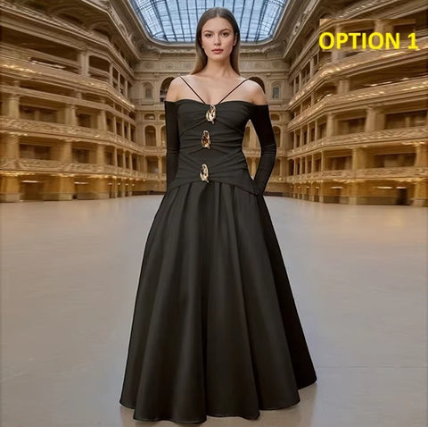 New One Shoulder Design Sleeveless Ankle Length Cotton Long Dress CODE: KAR4032