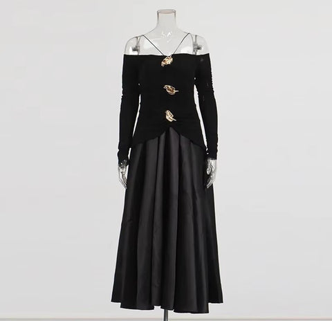 New One Shoulder Design Sleeveless Ankle Length Cotton Long Dress CODE: KAR4032