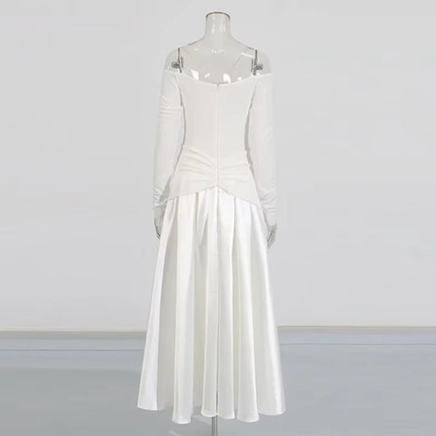 New One Shoulder Design Sleeveless Ankle Length Cotton Long Dress CODE: KAR4032