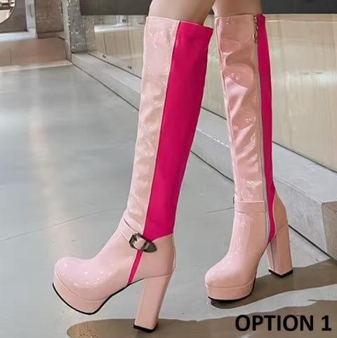 New Platform Knee High Boots CODE: KAR4033