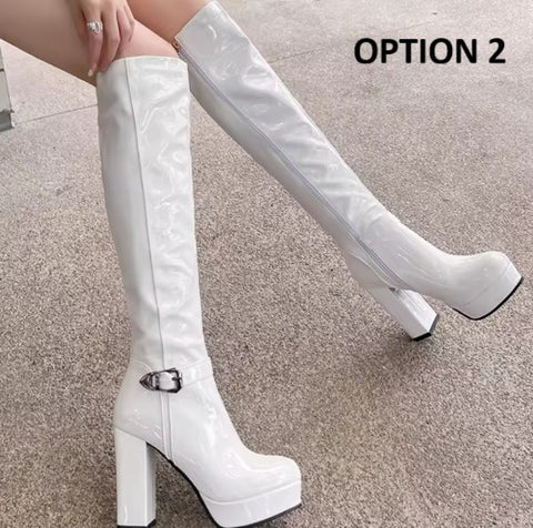 New Platform Knee High Boots CODE: KAR4033