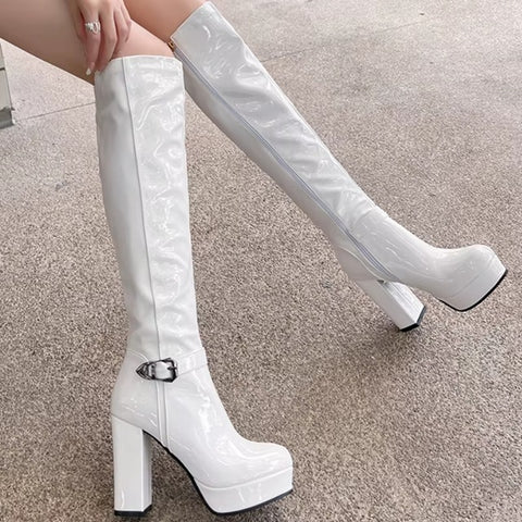 New Platform Knee High Boots CODE: KAR4033