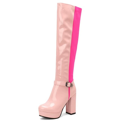 New Platform Knee High Boots CODE: KAR4033