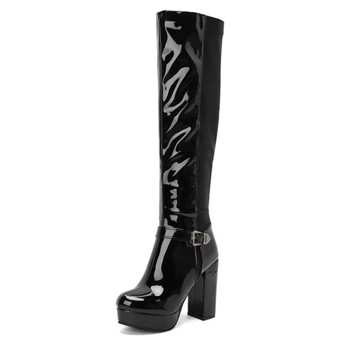 New Platform Knee High Boots CODE: KAR4033