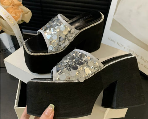 New Thick-soled Slope Platform Heels CODE: KAR4035