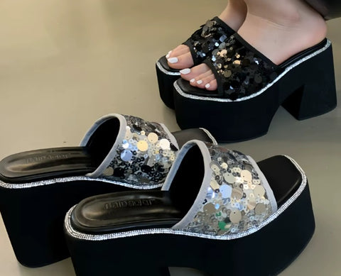 New Thick-soled Slope Platform Heels CODE: KAR4035