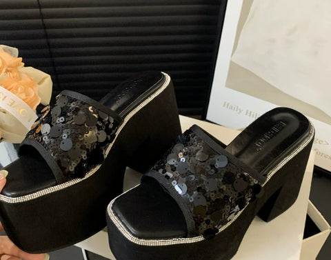 New Thick-soled Slope Platform Heels CODE: KAR4035