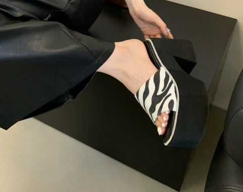 New Leopard Print Platform Heels CODE: KAR4037