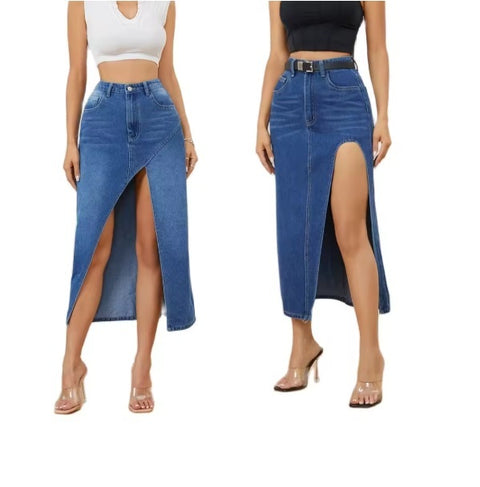 New Mid-Length Slit Casual Sexy Skirt CODE: KAR4047