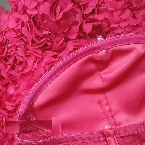 New Claret Sleeveless Floral Slim Evening Party Mini Dress CODE:  KAR4051