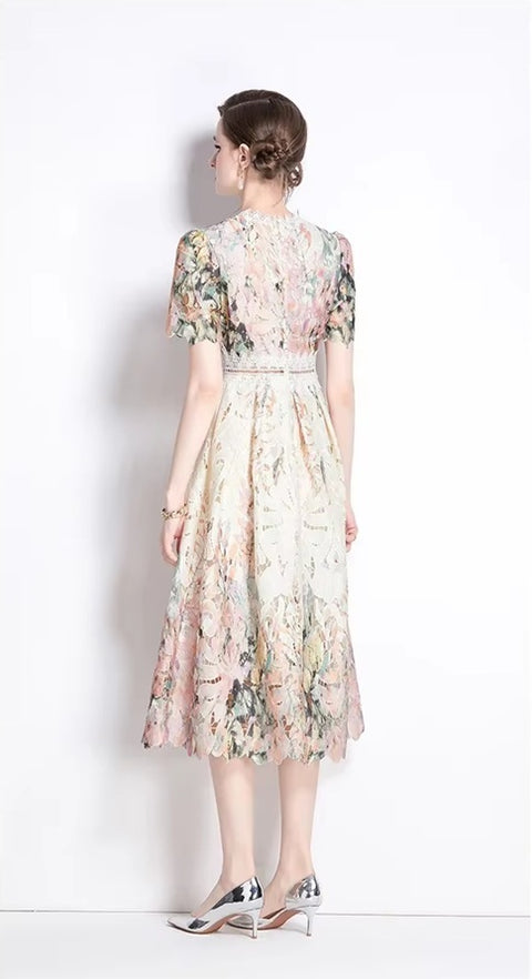 New Fashionable Mid-Length Short Sleeve Dress CODE: KAR4062