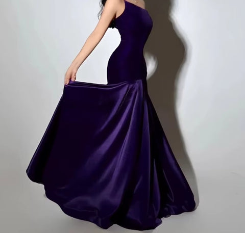 New Velvet Satin Formal Party Gown CODE: KAR4072