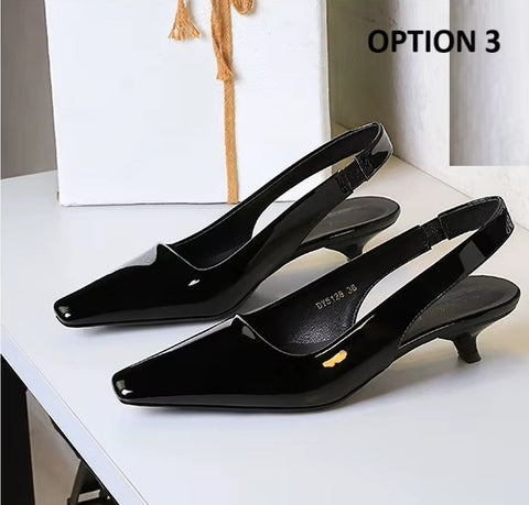 New Fashion Pointed Toe Low Hollowed Heel CODE: KAR4074