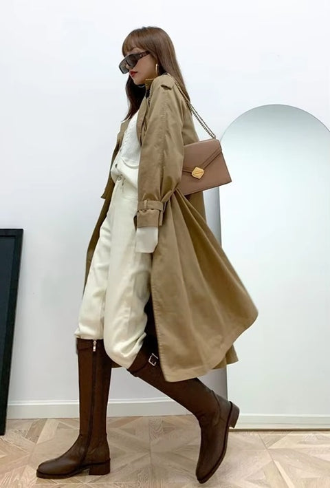 New Winter Knee-High Stylish Low Heel Boots CODE: KAR4084