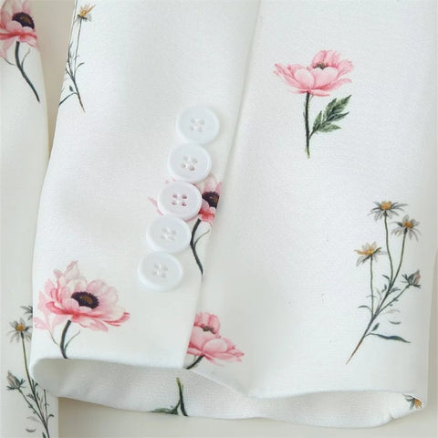 New casual and elegant design printed lapel tie suit jacket CODE: KAR4087