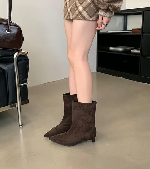 New Pointed Toe Ankle Low Heel Shoes CODE: KAR4090