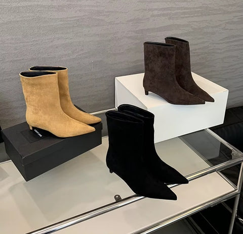 New Pointed Toe Ankle Low Heel Shoes CODE: KAR4090