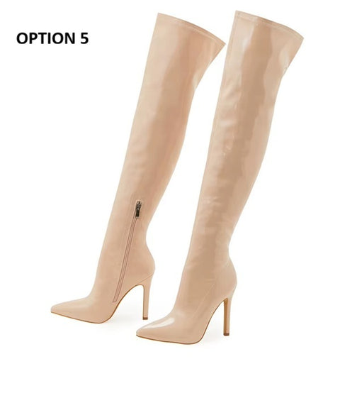 New Sexy Stiletto Over-the-Knee Pointed Toe High Heel Boots CODE: KAR4094