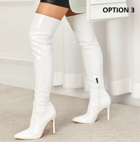 New Sexy Stiletto Over-the-Knee Pointed Toe High Heel Boots CODE: KAR4094