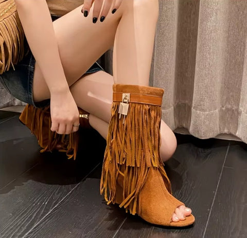 New High Heels Open Toe Party Prom Zipper Shoes CODE: KAR4098