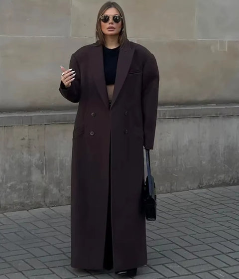 New loose commuting style lace-up coat jacket CODE: KAR4100