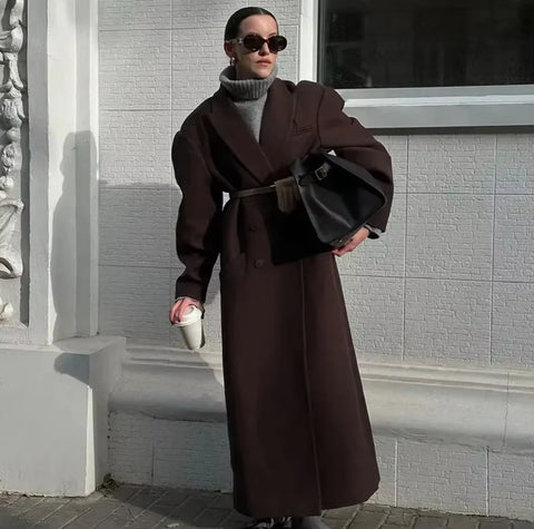 New loose commuting style lace-up coat jacket CODE: KAR4100