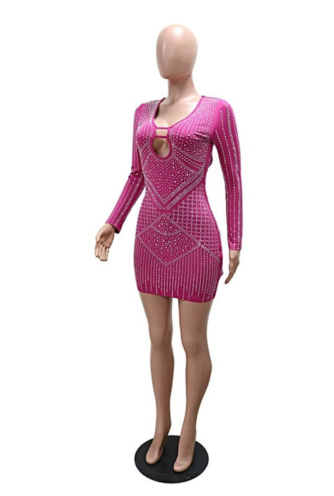 New Sexy Party Prom Long Sleeve Hip Gown Short Dress CODE: KAR4107