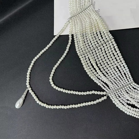 New Multi-layered Freshwater Pearl Designer Necklace CODE: KAR4109