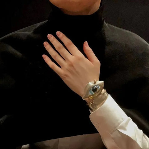 New Metal Face Design Cuff Bracelet CODE: KAR4116