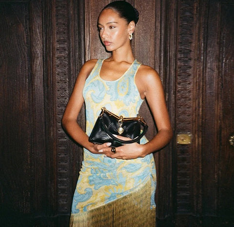 New Printed Slim Sleeveless Long Dress CODE: KAR4117