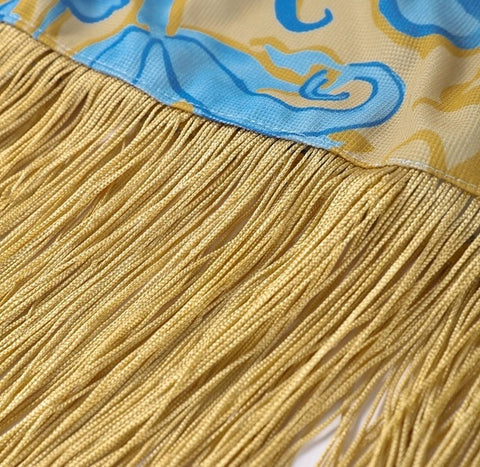 New Printed Slim Sleeveless Long Dress CODE: KAR4117