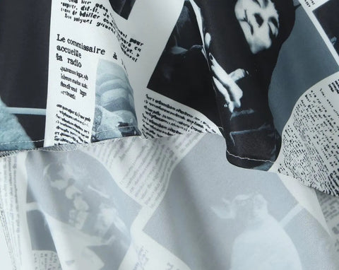 New Fashion Paper Print Spaghetti Straps Dress CODE: KAR4118