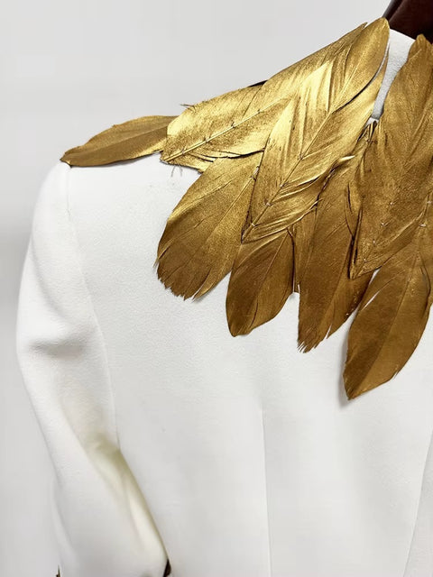 New Fashion Color Slimming Spliced Glod High Neck Long Sleeves Temperament Dress CODE: KAR4127