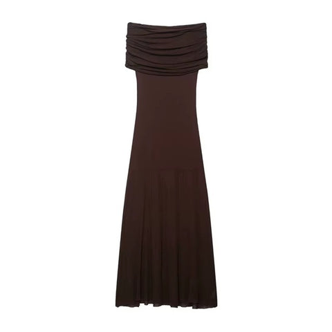 New Off-The-Shoulder Ankle-Length Dress CODE: KAR4135