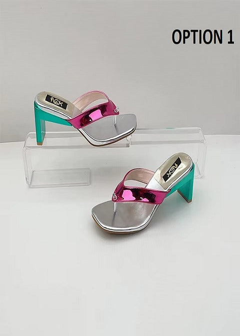 New Fashion Square Toe Plus Size Chunky High Heels CODE: KAR4138