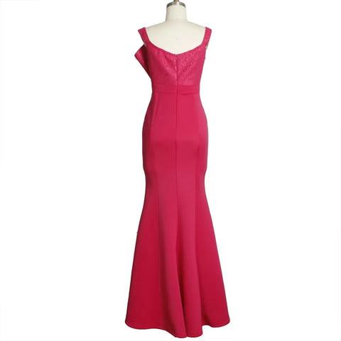 New Fashion Elegant One-Shoulder Pearl-Embellished Lace Bodycon Dress CODE: KAR4140