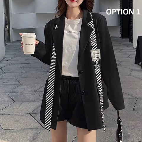 New Fashion Casual Loose Long Sleeved Blazer CODE: KAR4142